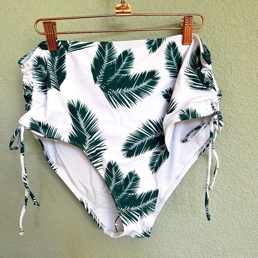 Hi waist full coverage bikini bottom